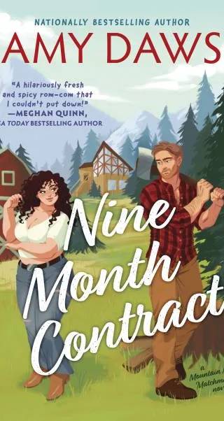 Cover of Nine Month Contract (Mountain Men Matchmaker Book 1) by Amy Daws