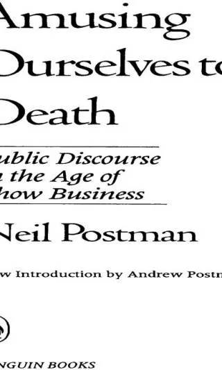 Couverture de Amusing Ourselves to Death, Neil Postman