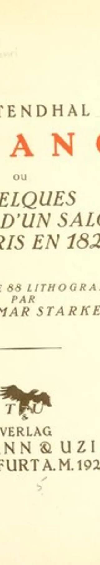 Couverture de Armance, Stendhal