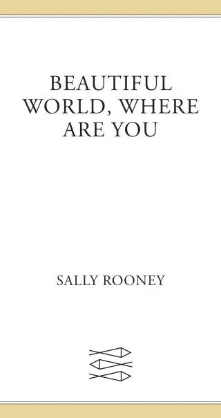 Cover of Beautiful World, Where Are You by Sally Rooney
