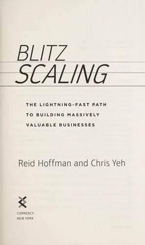 Couverture de Blitzscaling, Reid Hoffman, Chris Yeh