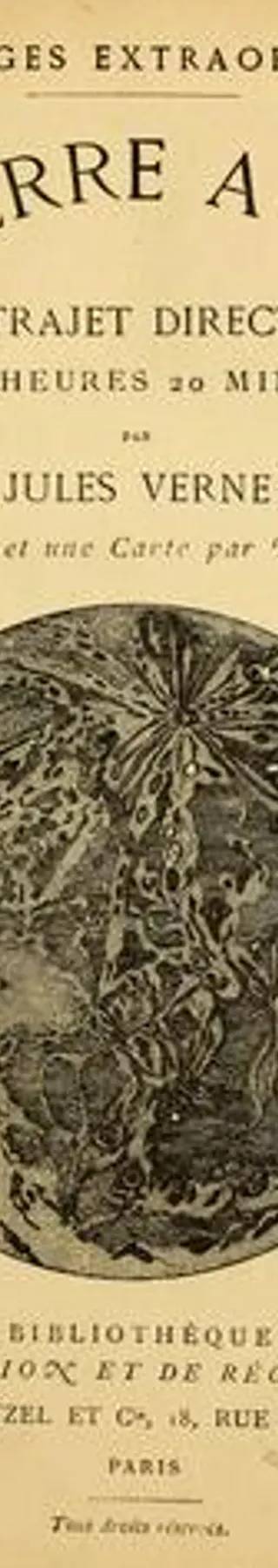 Couverture de De la Terre à la Lune, Jules Verne