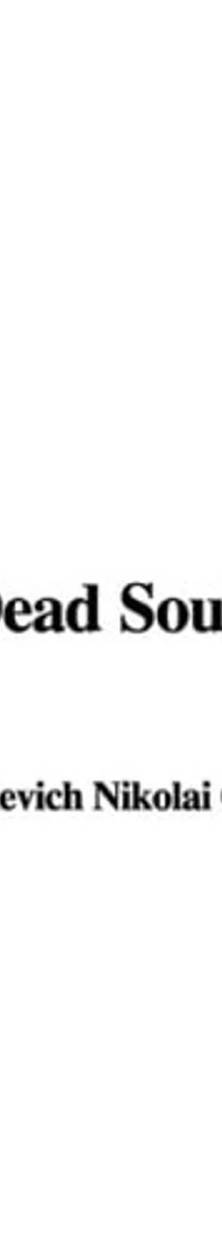 Couverture de Dead Souls, Nikolai Gogol, Vasilievich Nikolai Gogol