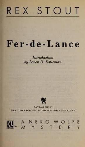 Cover of Fer-de-lance / 1. Nero Wolfe mystery by Rex Stout