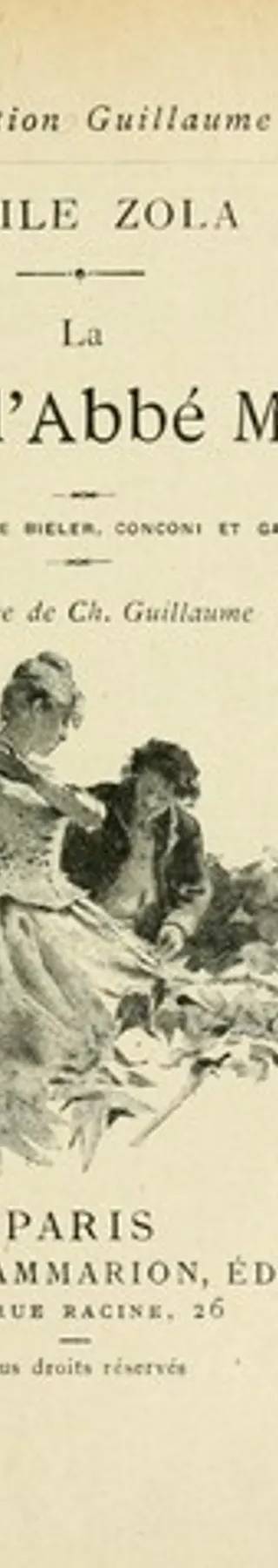 Couverture de La Faute de l'abbé Mouret, Emile Zola