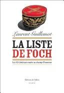 Couverture de « La liste de Foch », Laurent Guillemot