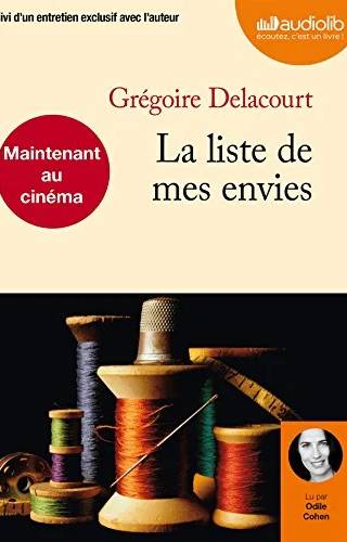 Couverture de La liste de mes envies, Grégoire Delacourt
