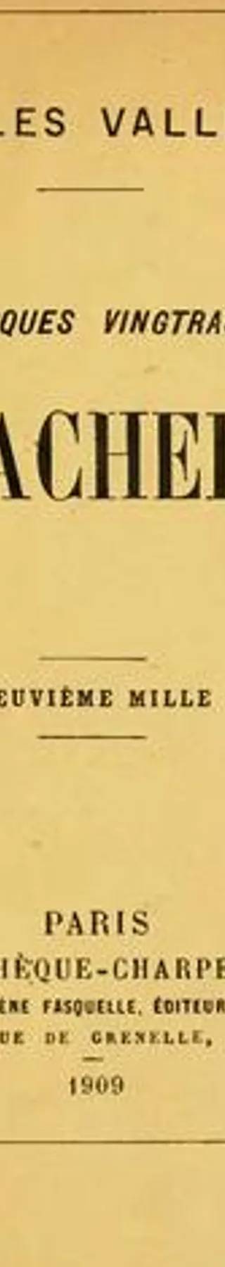 Couverture de Le bachelier, Jules Valles