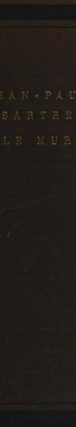 Couverture de Le mur, Jean-Paul Sartre