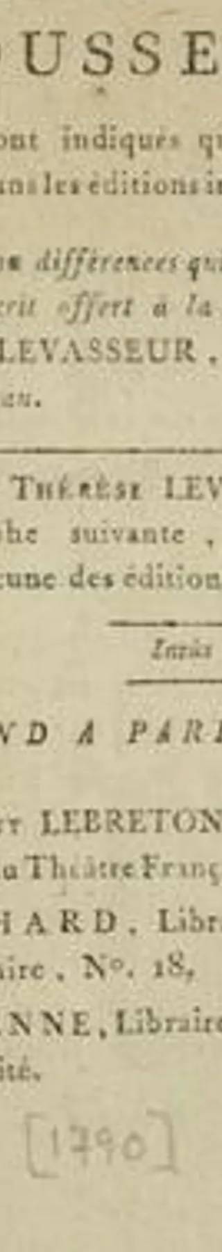 Couverture de Les Confessions, Jean-Jacques Rousseau