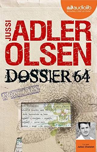 Couverture de Les Enquêtes du département V (Tome 4) : Dossier 64, Jussi Adler-Olsen
