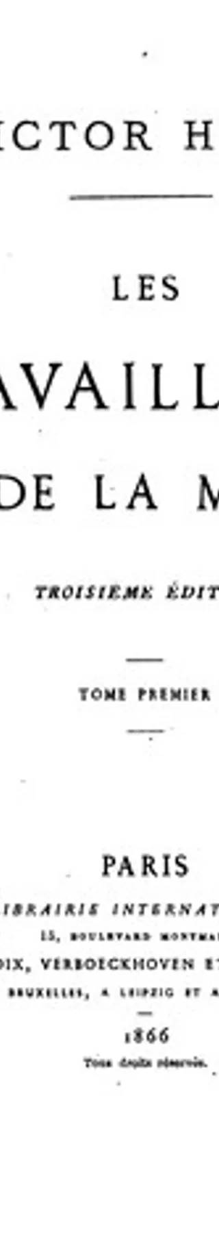 Couverture de Les travailleurs de la mer, Victor Hugo