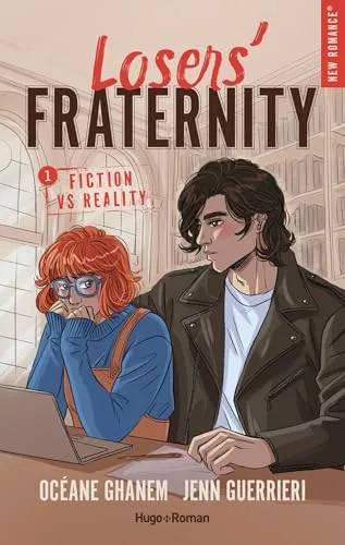 Couverture de Losers' Fraternity, tome 1 : Fiction VS Reality, Océane Ghanem, Jenn Guerrieri