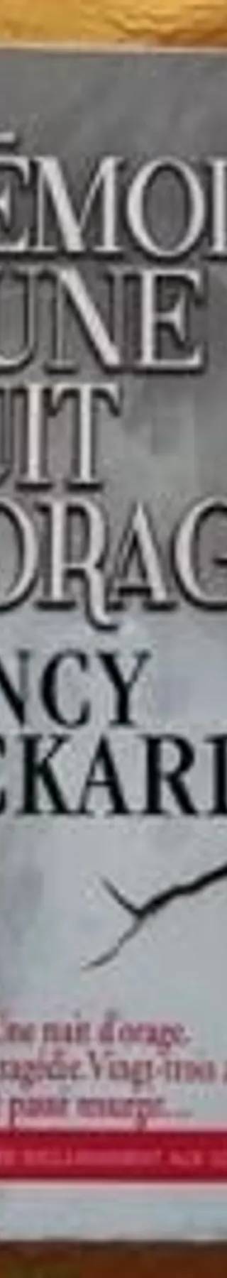 Couverture de Mémoire d'une nuit d'orage, Nancy Pickard