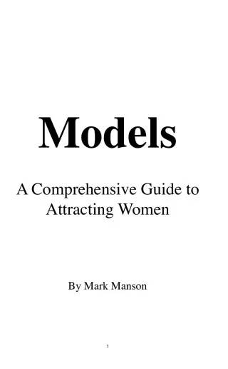 Couverture de « Models », Mark Manson