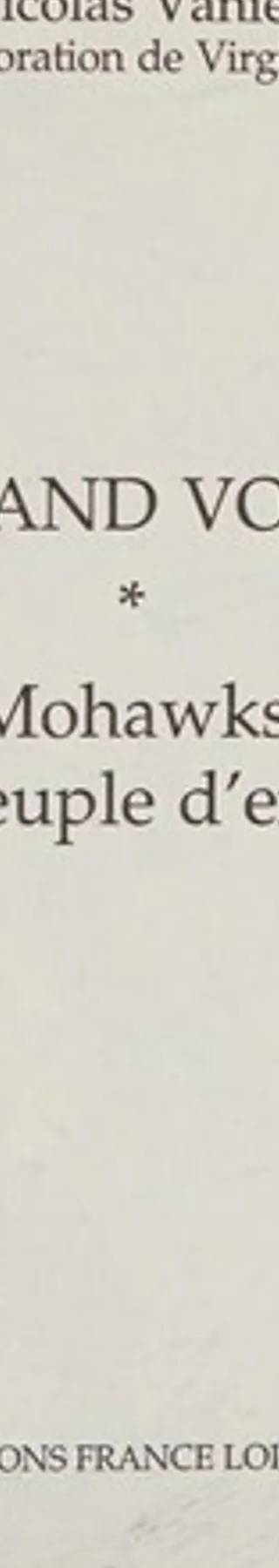 Couverture de Mohawks et le peuple d'en haut, Nicolas Vanier