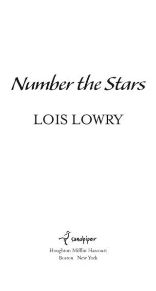 Couverture de Number the stars, Lois Lowry