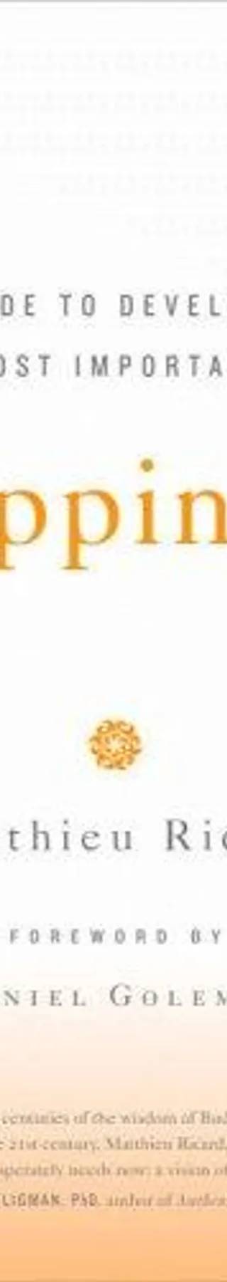 Couverture de « Plaidoyer pour le bonheur », Matthieu Ricard