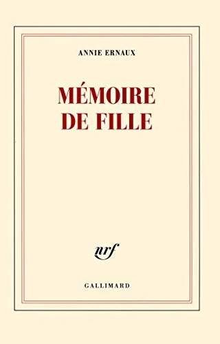 Couverture de Mémoire de fille, Annie Ernaux