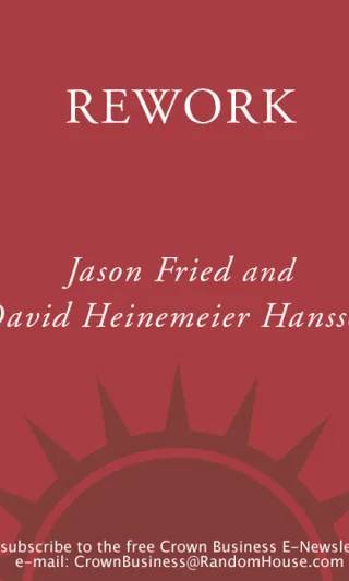 Cover of ReWork by Jason Fried, David Heinemeier Hansson