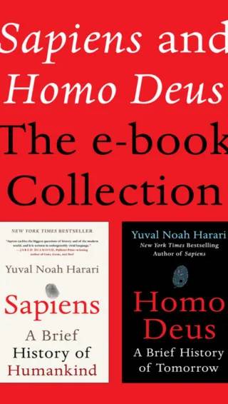 Cover of Sapiens and Homo Deus by Yuval Noah Harari