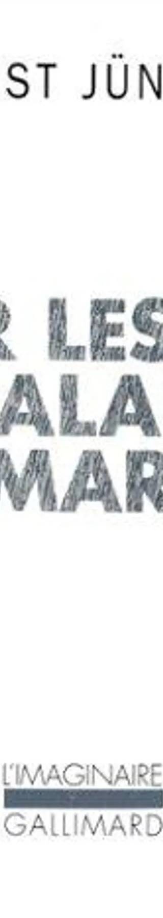 Couverture de Sur les falaises de marbre, Ernst Junger