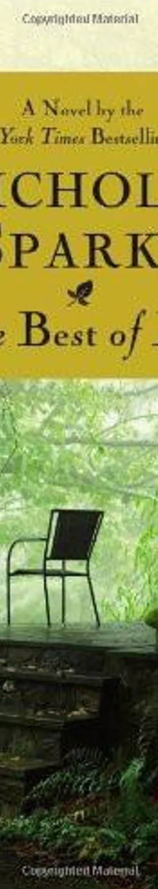 Cover of The Best of Me by Nicholas Sparks