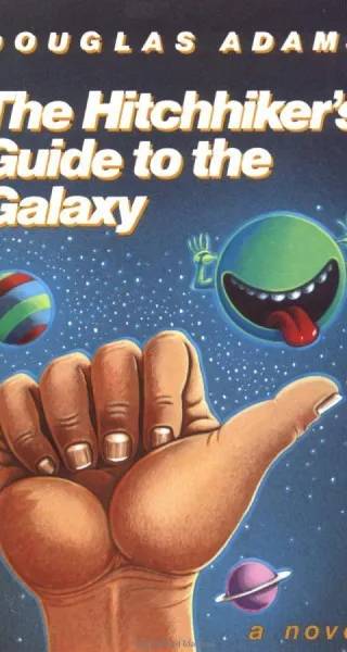 Couverture de the Hitchhiker's Guide to the Galaxy, Douglas Adams