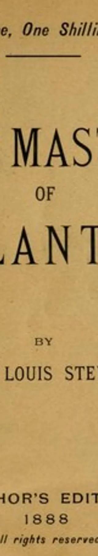 Couverture de The Master of Ballantrae, Robert Louis Stevenson