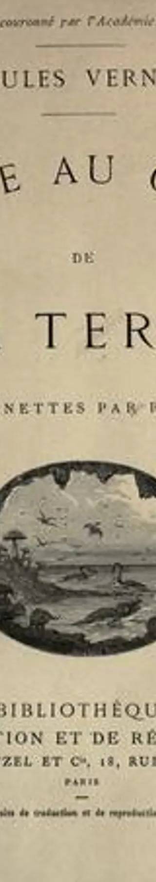 Couverture de Voyage au centre de la Terre, Jules Verne
