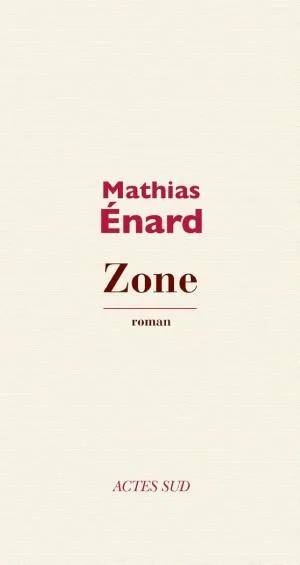 Couverture de « Zone roman », Enard Mathias